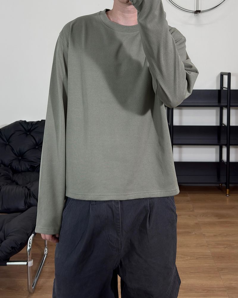 Pre Supima Cropped Long Sleeve