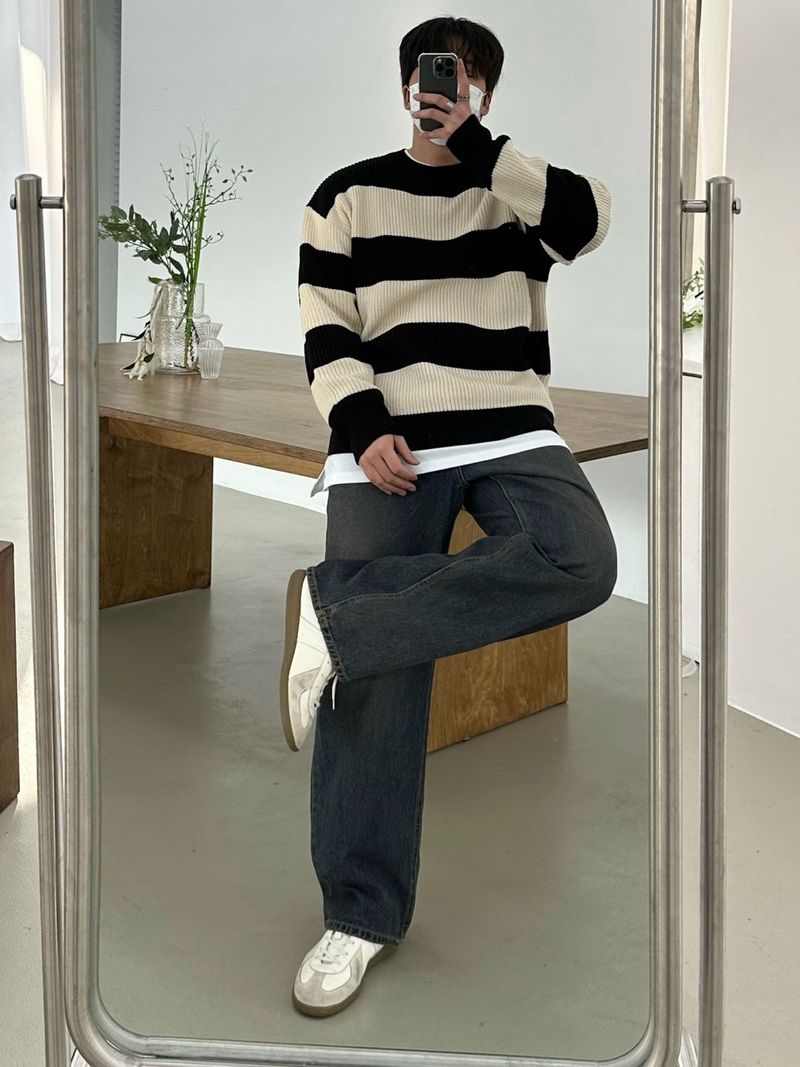 [BEST]CANDY DAILY DANGARA ROUND KNIT(8COLOR)