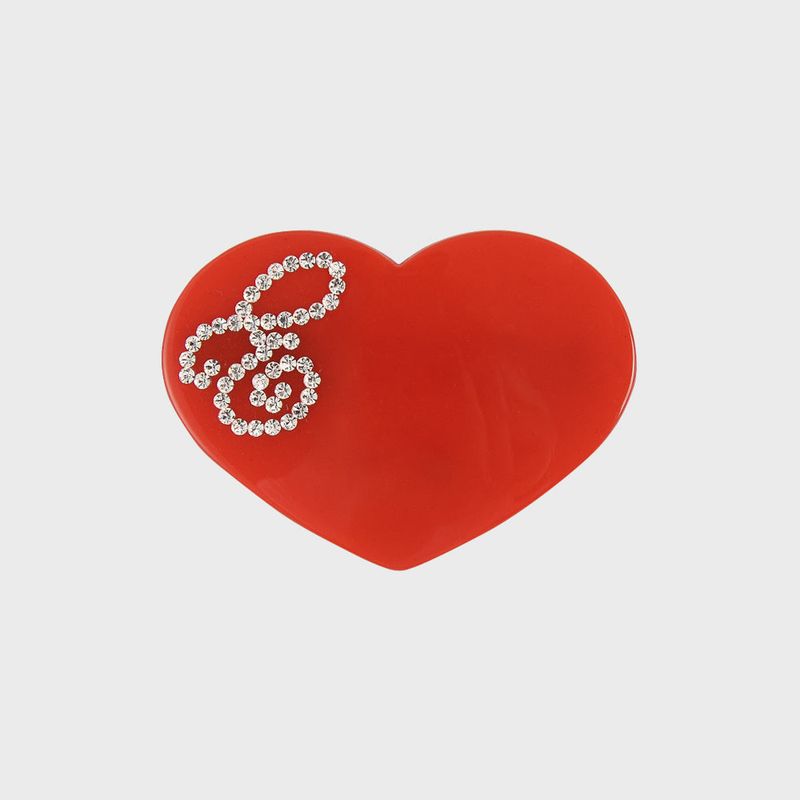 Eireve（エイレブ）の「LOGO HEART BARRETTE_RED（Hair Accessories）」
