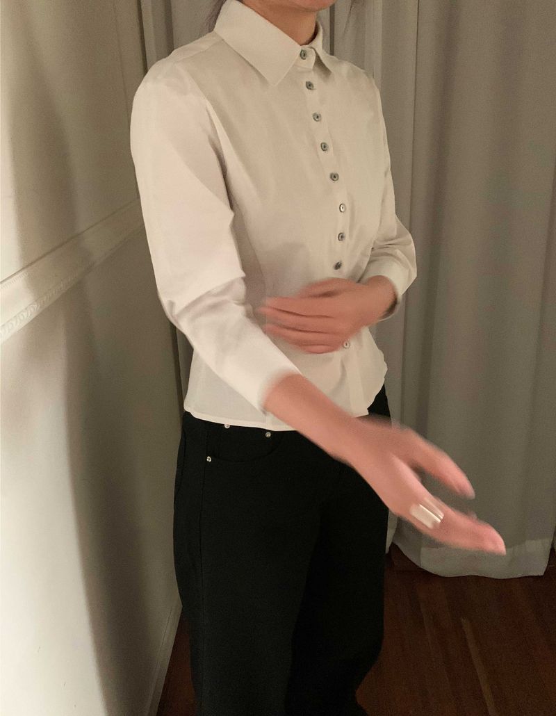 Striped 3/4 Sleeve Shirt