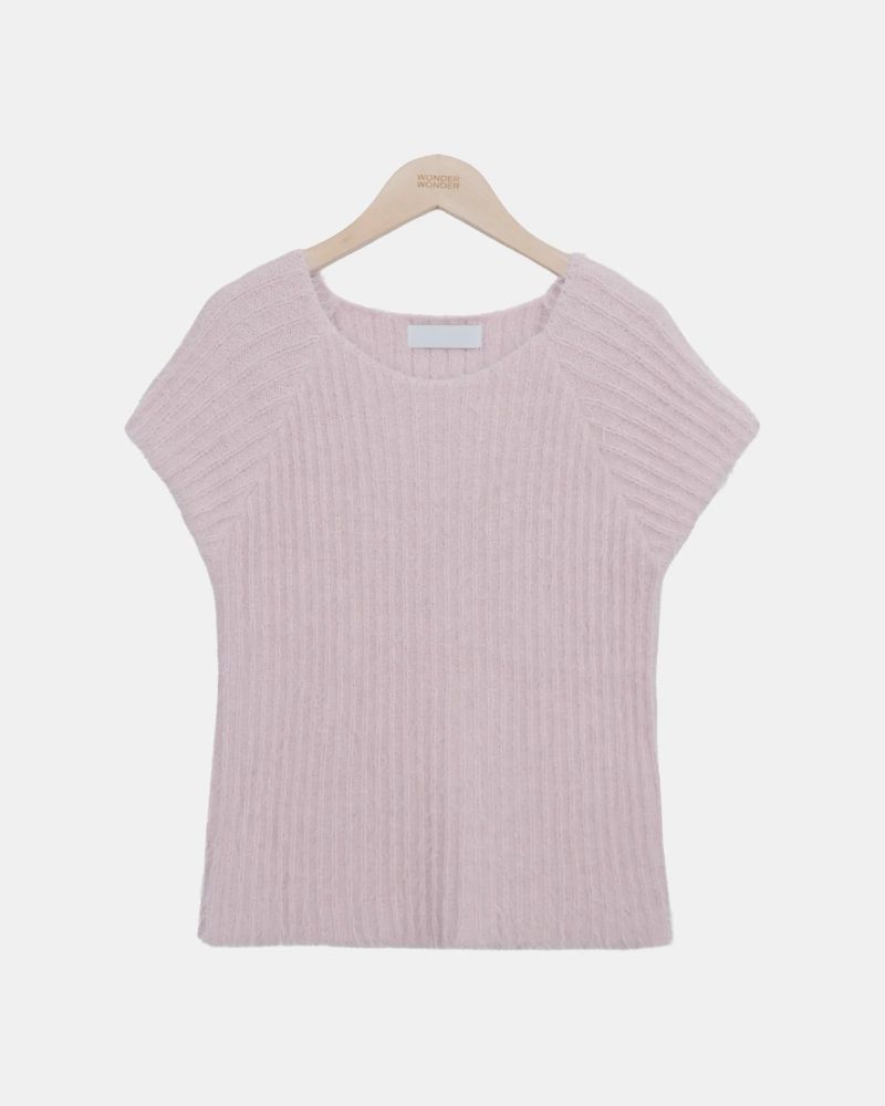 Pue Mohair Cap-Sleeve Knit