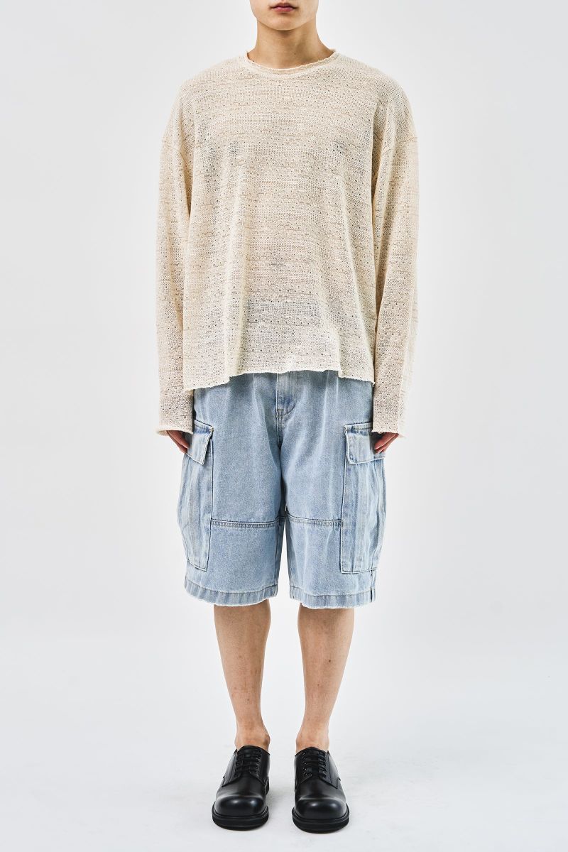 Pace Snap Denim Shorts (2color)