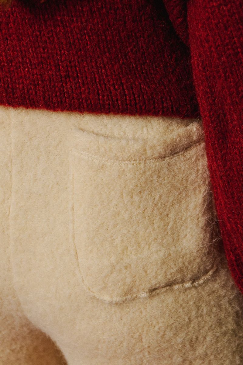 Foggy Jogger wool pants [Ivory]