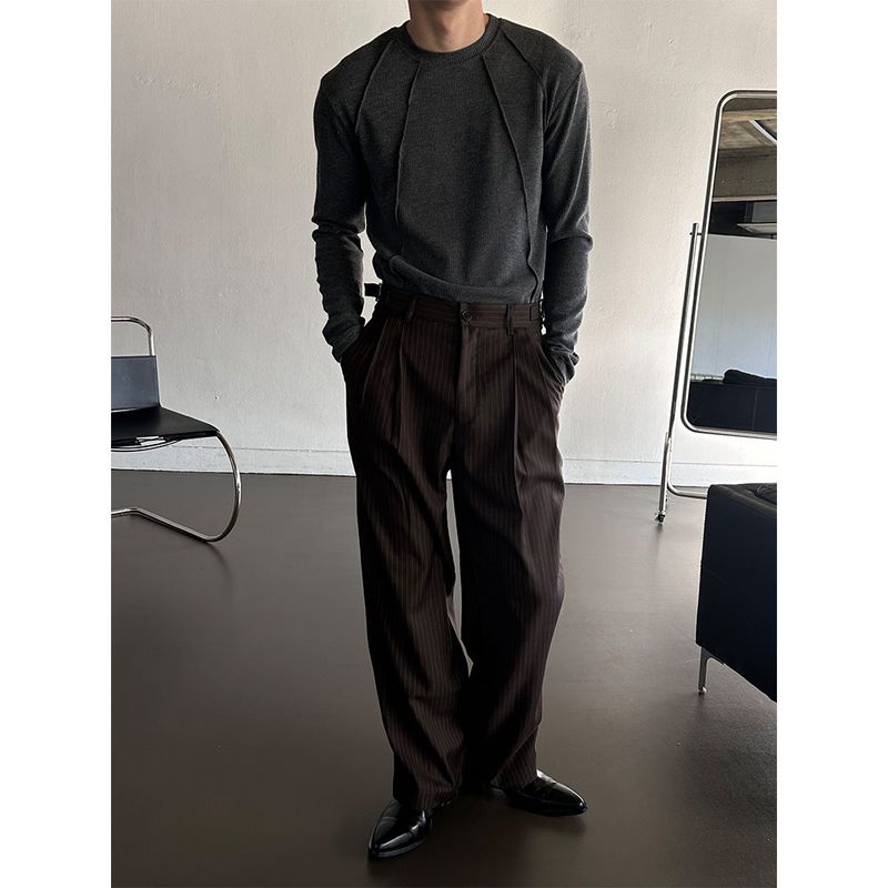 [S/S] Stripe two tuck slacks(2color)