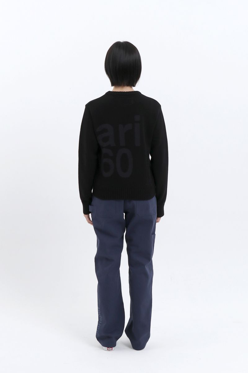 1/2 BASIC SAFARI KNIT (BLACK)