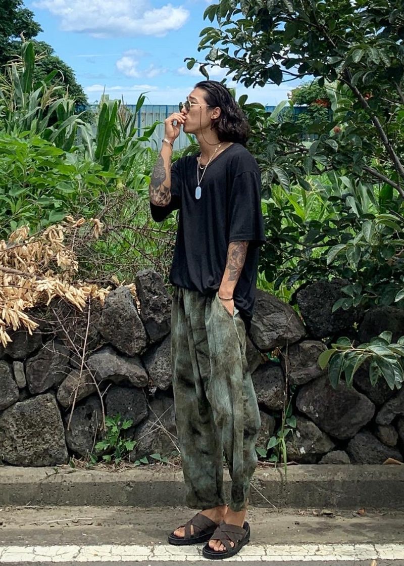 Dyed Balloon Pleated Pants 3COLOR