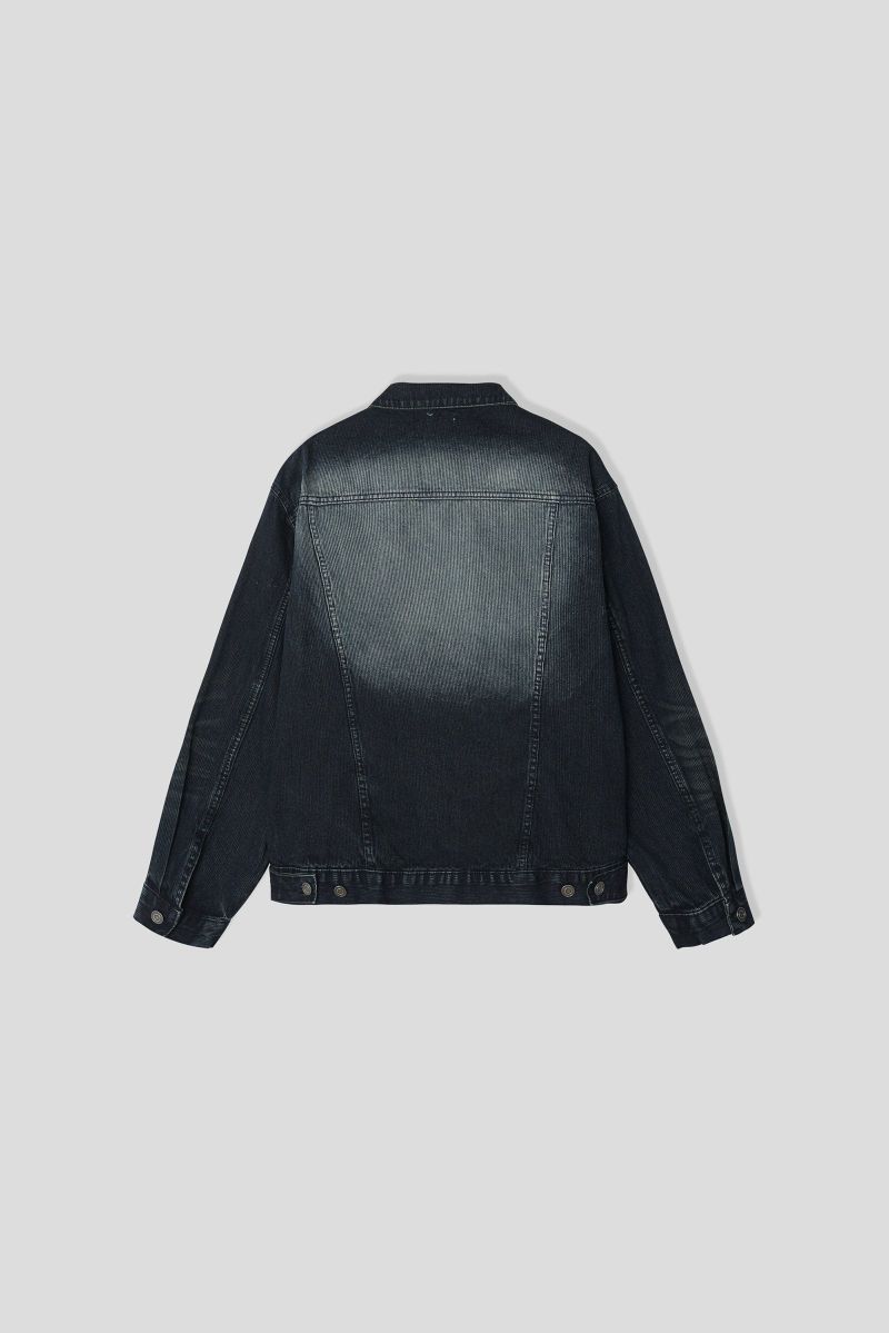 Melton Striped Denim Jacket