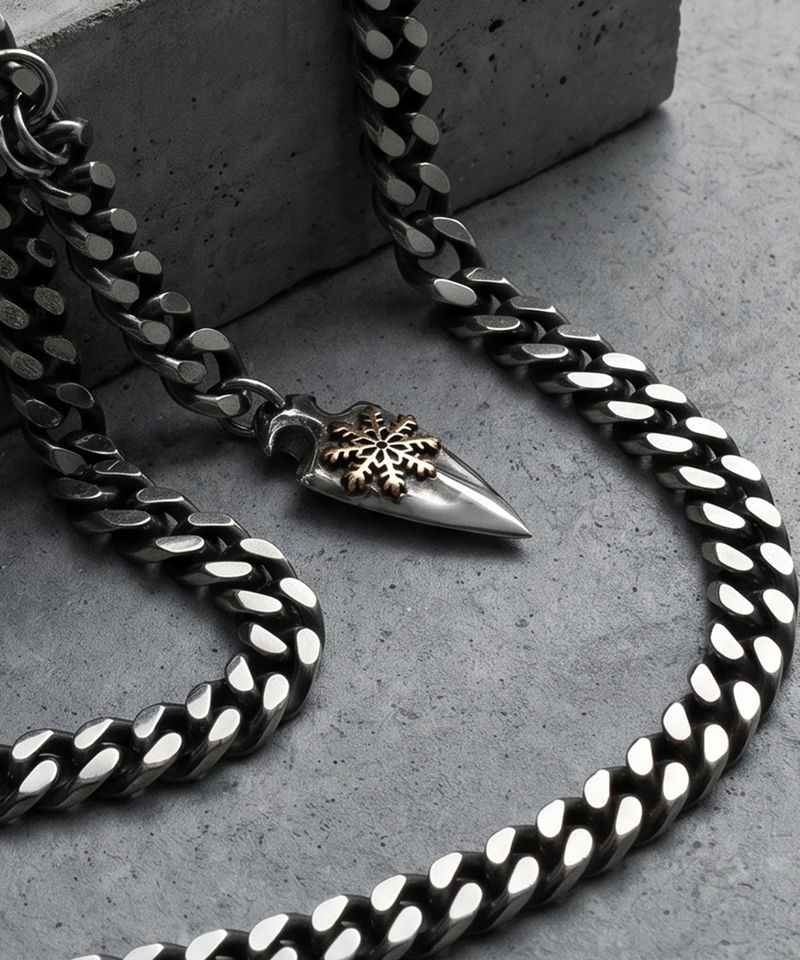 NC-402 Antique Flat Surgical Steel Curve Chain