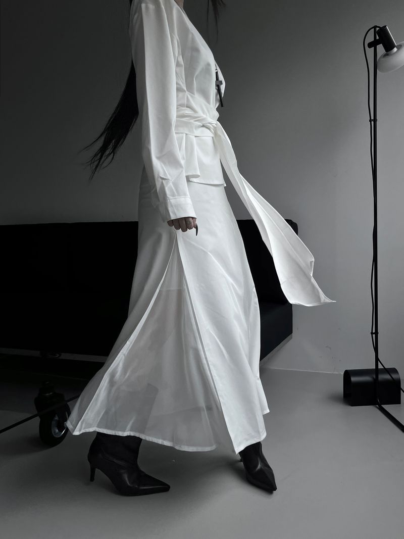 twin sheer belted set-up (4color)