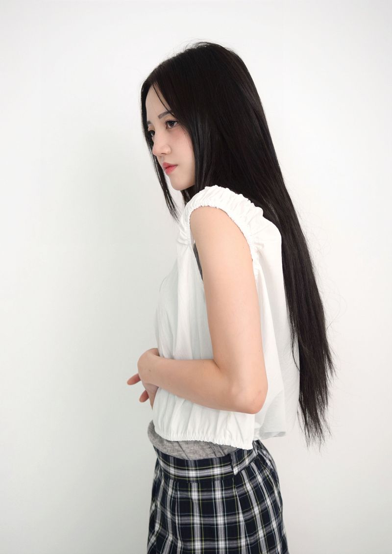 layered banding tank top