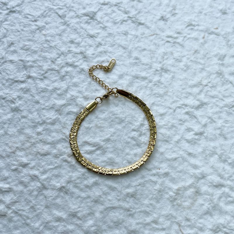 Textured Gold Bracelet