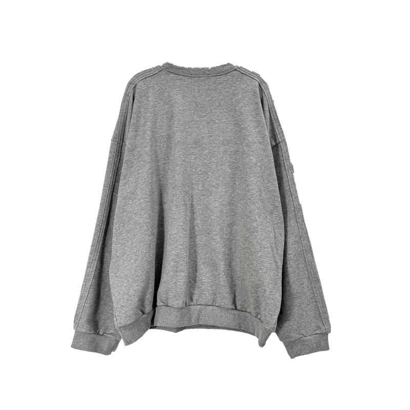 triple appliqué sweatshirt