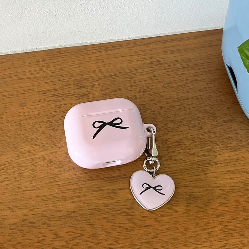 Ribbon Glossy AirPod Case (Pink)