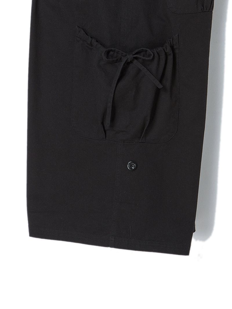 COTTON CAPRI PANTS BLACK