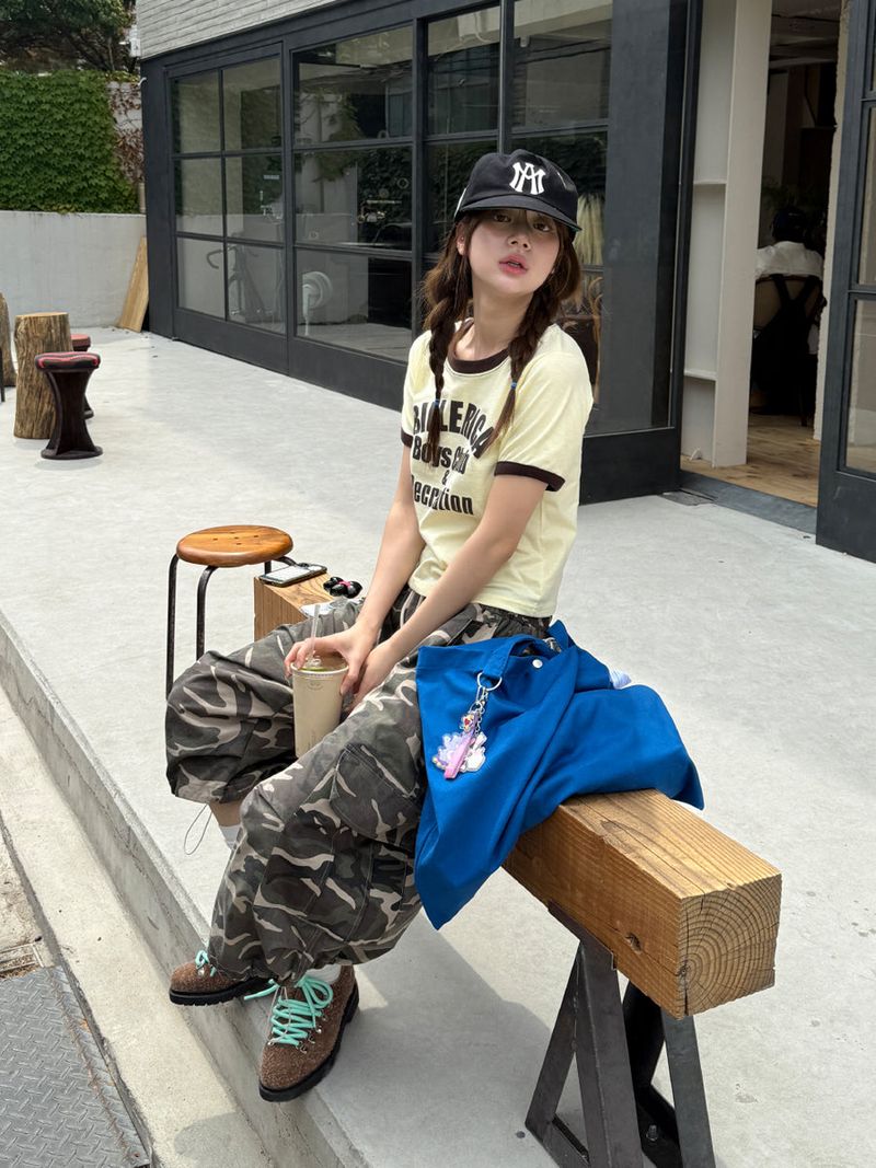 camo bermuda cargo pants