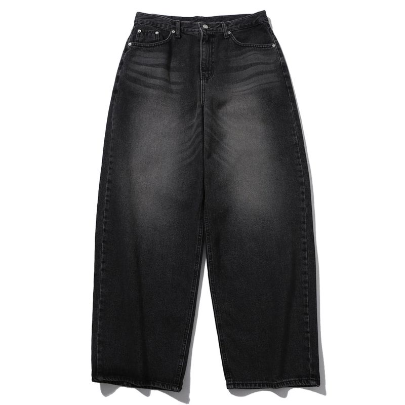 FADE WASHED DENIM BALLOONPANTS