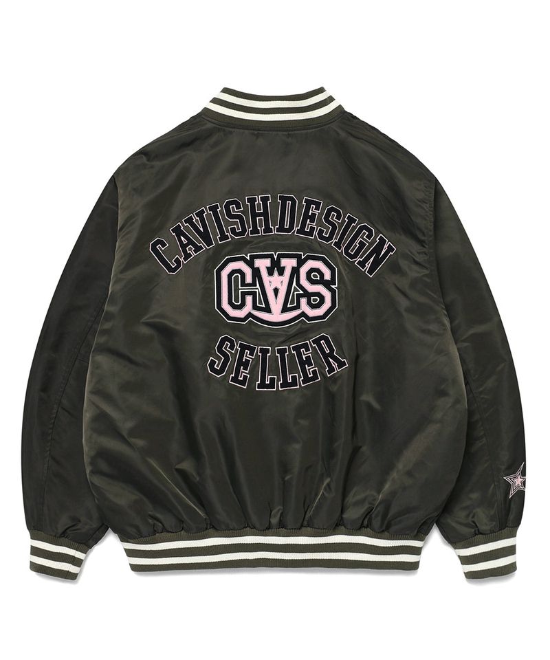 CVS BASEBALL JACKET CHARCOAL(CV2ESUJ240A)