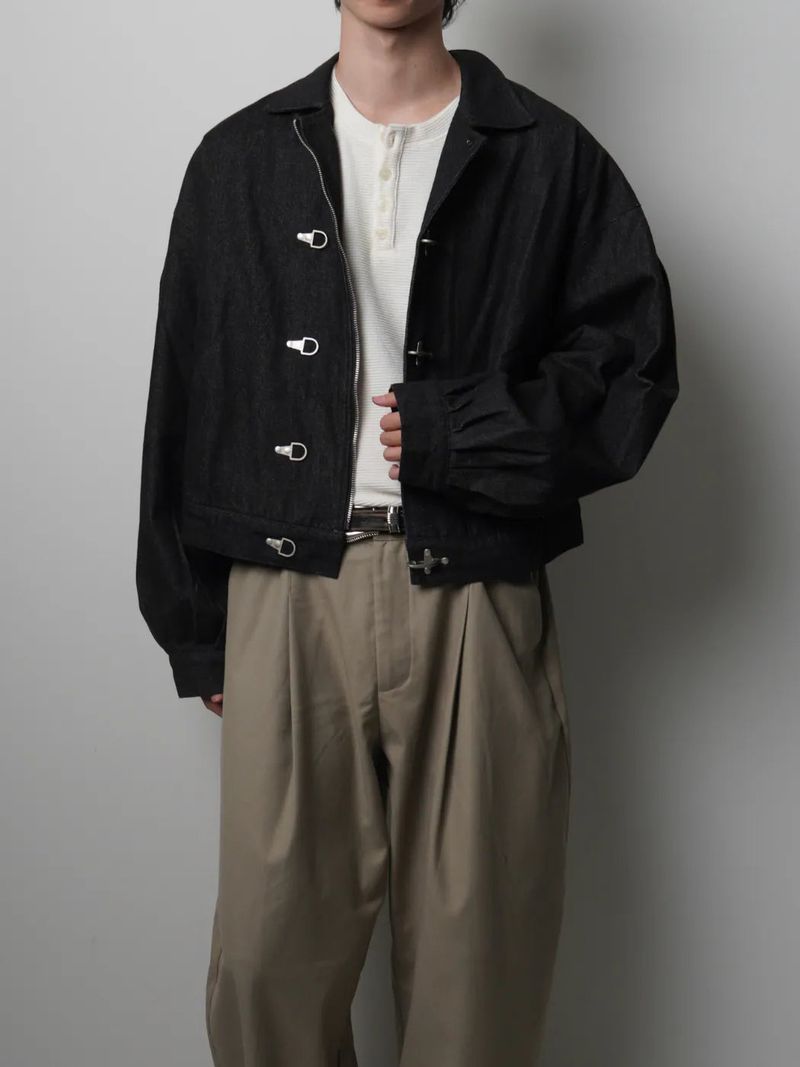 JT8 Denim Clasped Fireman Jacket