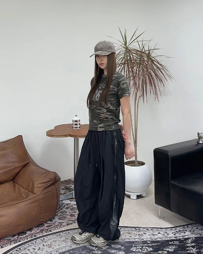 Eford Zipper Mesh Nylon Pants