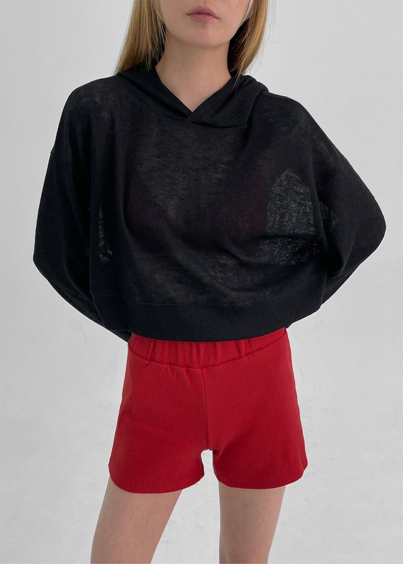 [MADE] Serdi Cropped Linen Hoodie