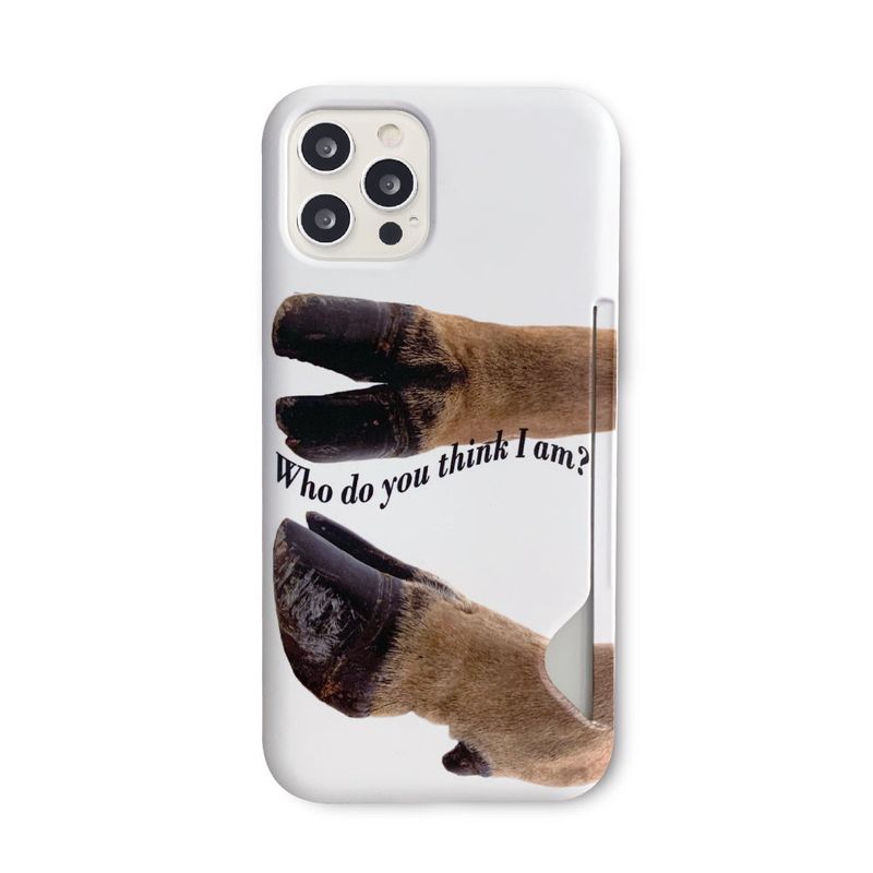 PHONO PHONO(フォノフォノ)の「WHO AM I PHONE CASE (CARD POCKET)(Smartphone Accessories)」