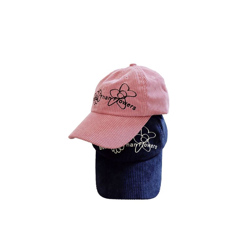 Beautiful Than Flowers Corduroy Cap / Navy