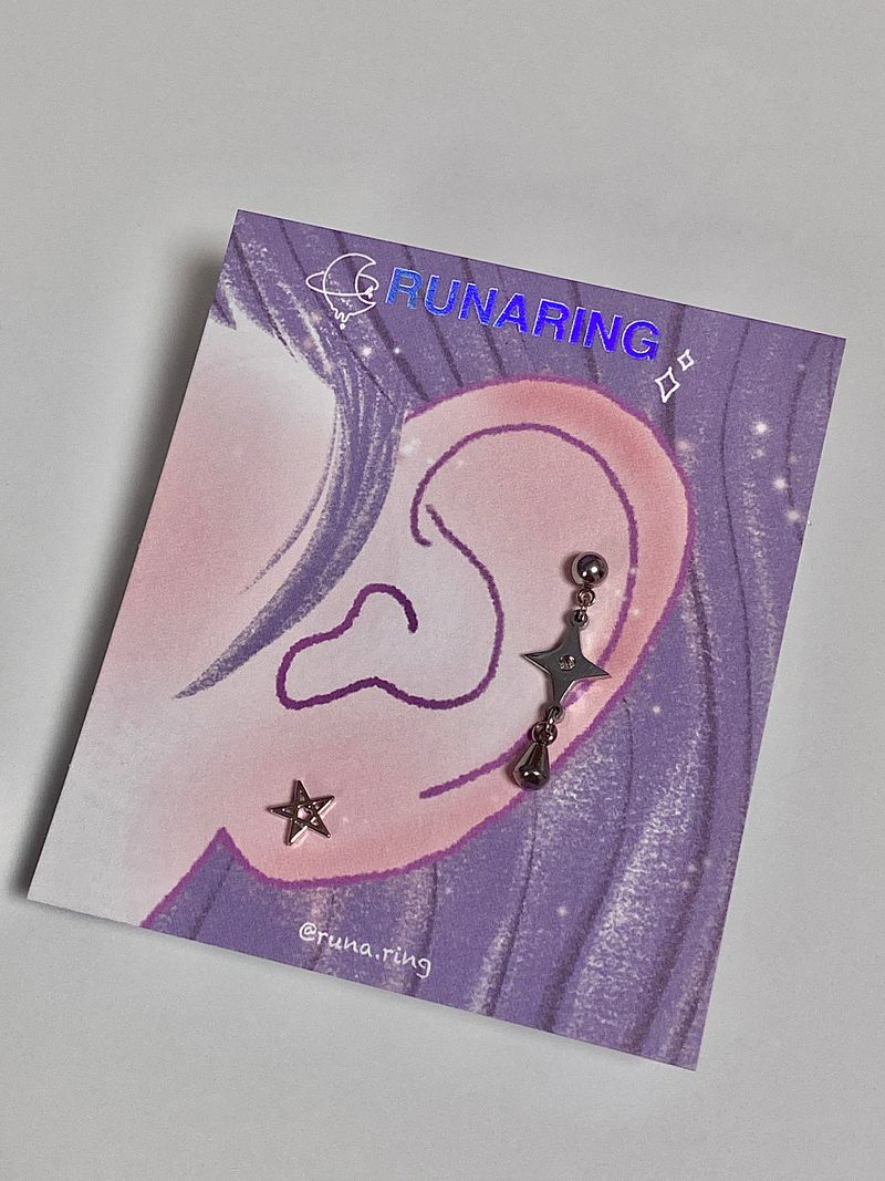 water drop point piercing