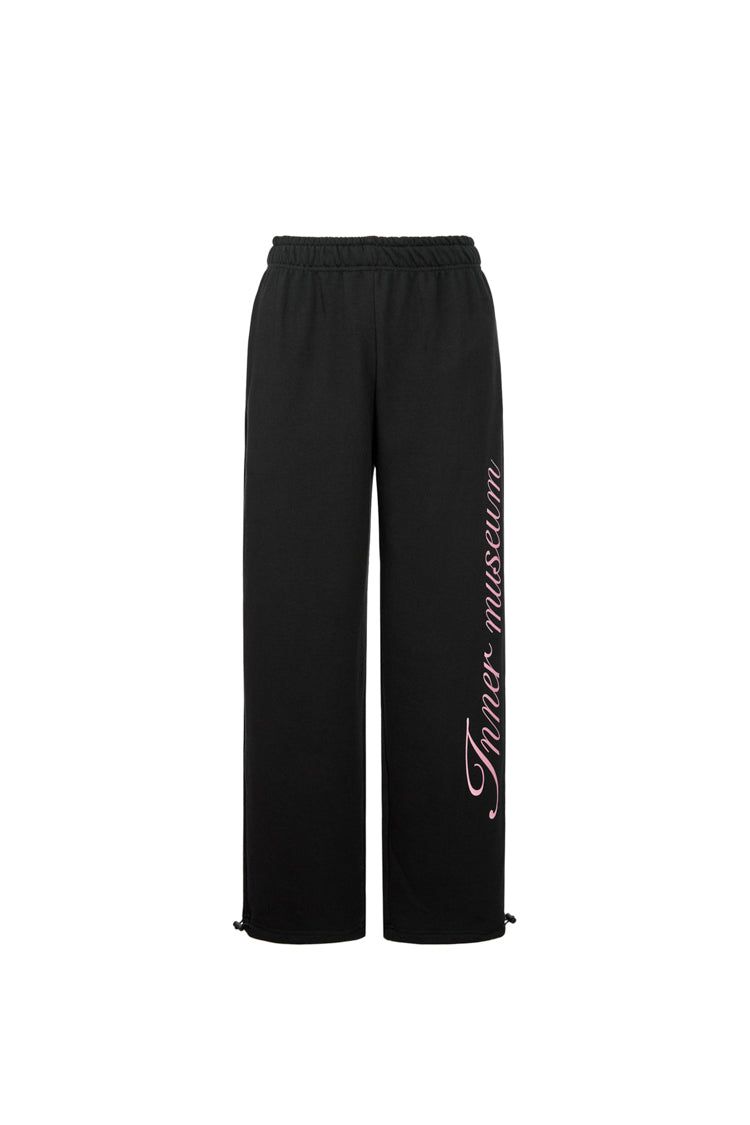 Inner Museum Lettering two-way Sweatpants (BLACK)