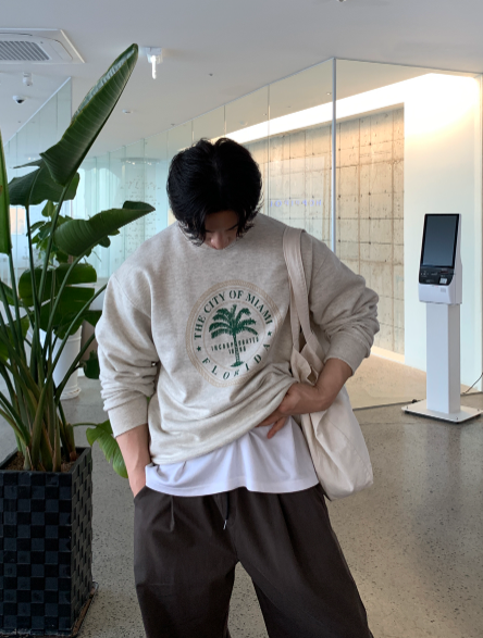 Foton Florida Print Over Sweatshirt