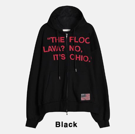 Flag Printing Hood Zip-Up