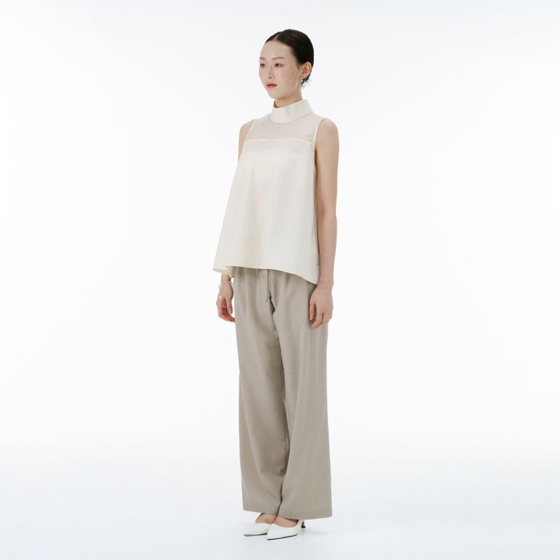 Soil stripe pants (beige)