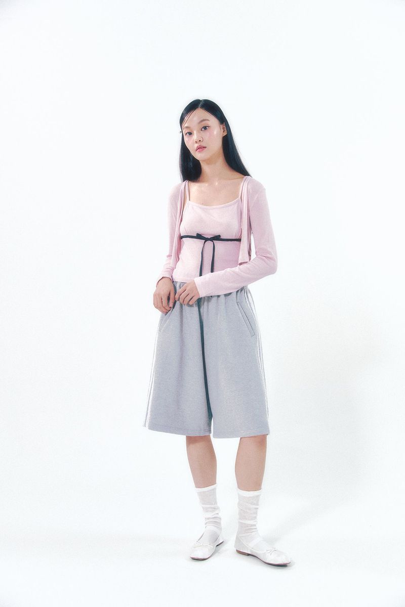Bermuda Lace Pants Gray