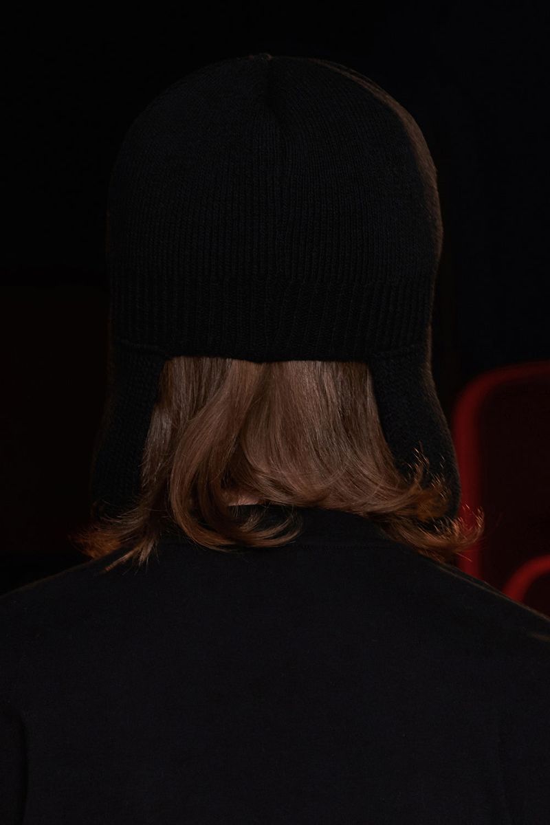 WOOL KNIT TROOPER HAT / BLACK