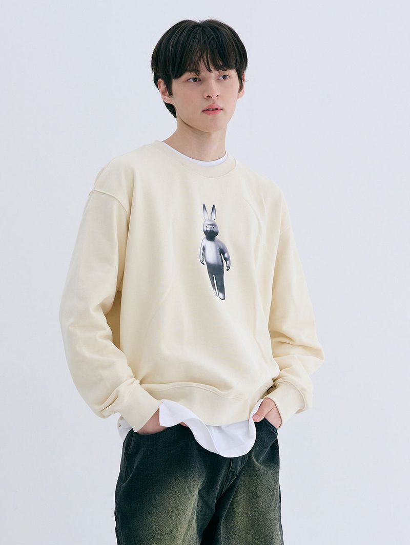 3D RABBIT CREWNECK