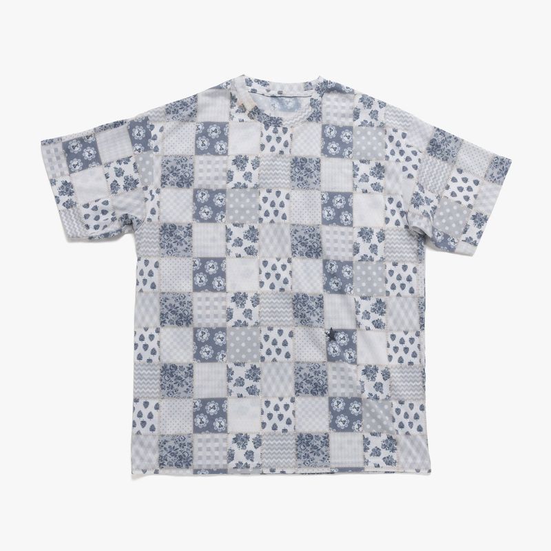 Twister Patchwork Tee - Grey
