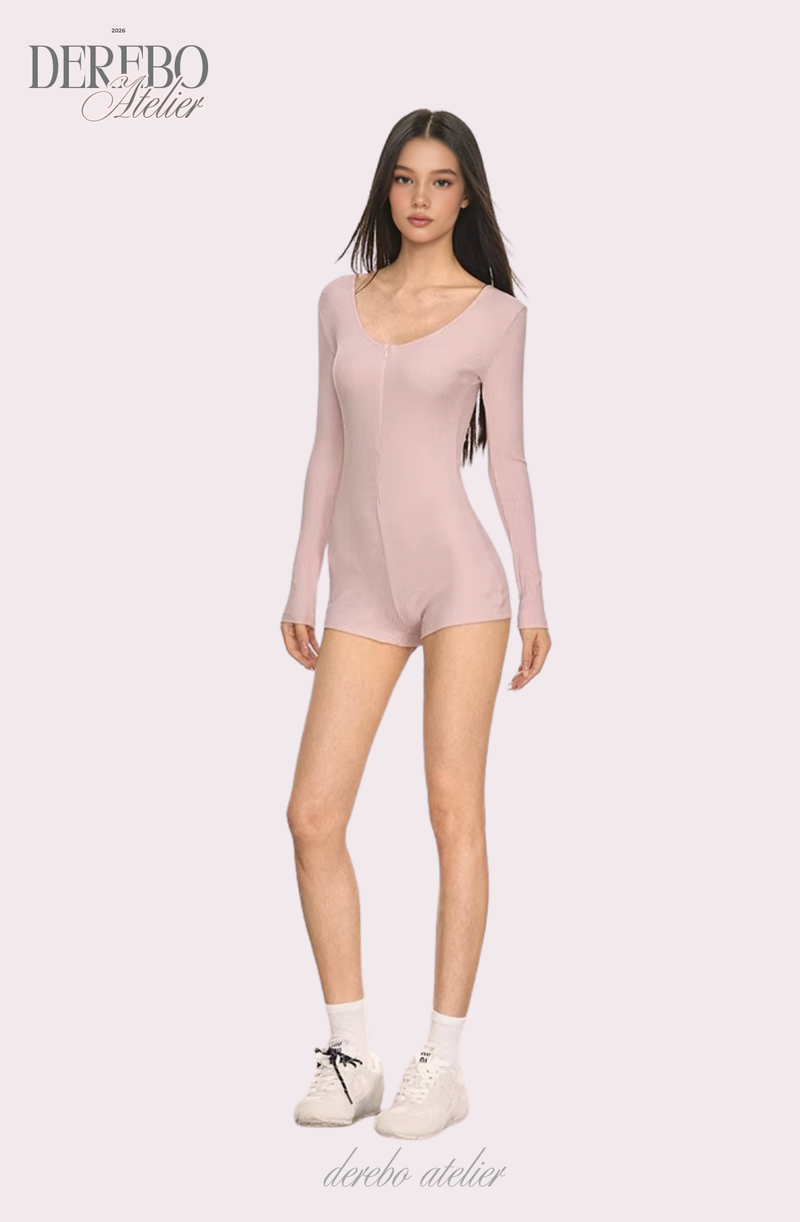 Strap Layered Body Short Suit