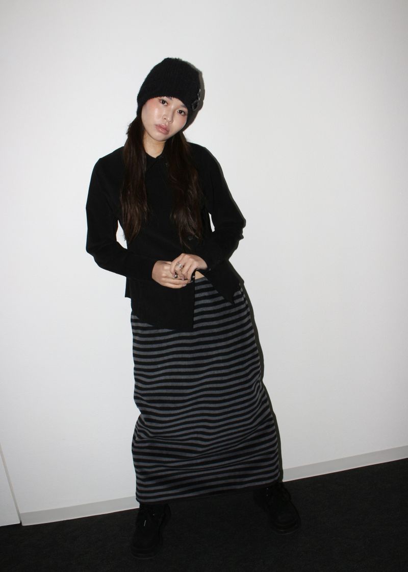 KUL（キュール）の「ポケットフリース SK[Striped]（スカート）」