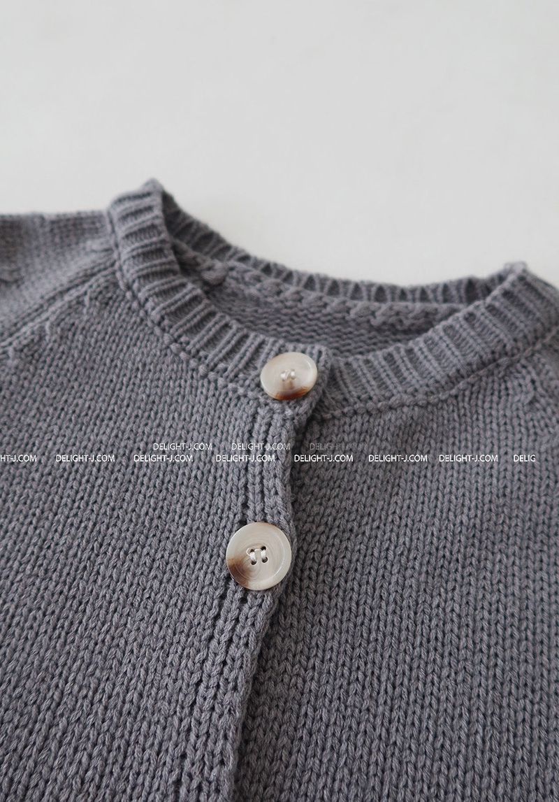 Half-length Balloon Knit Short Cardigan