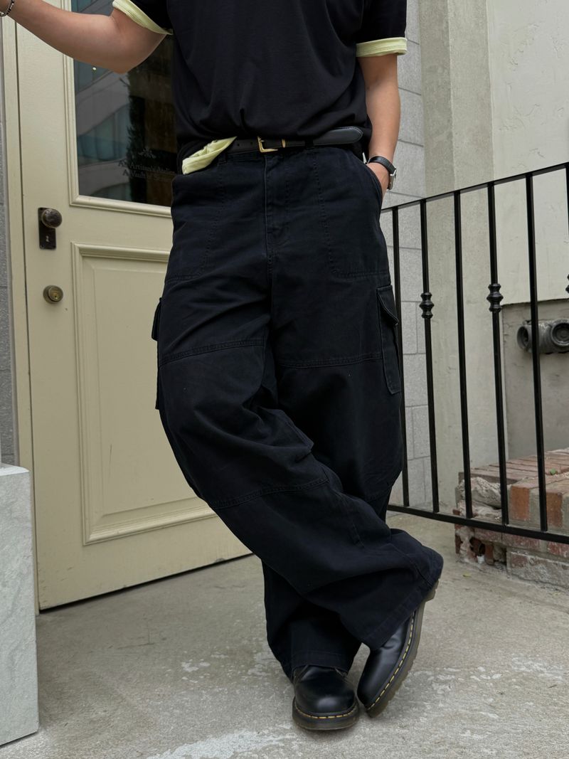 Lone dying wide cargo pants