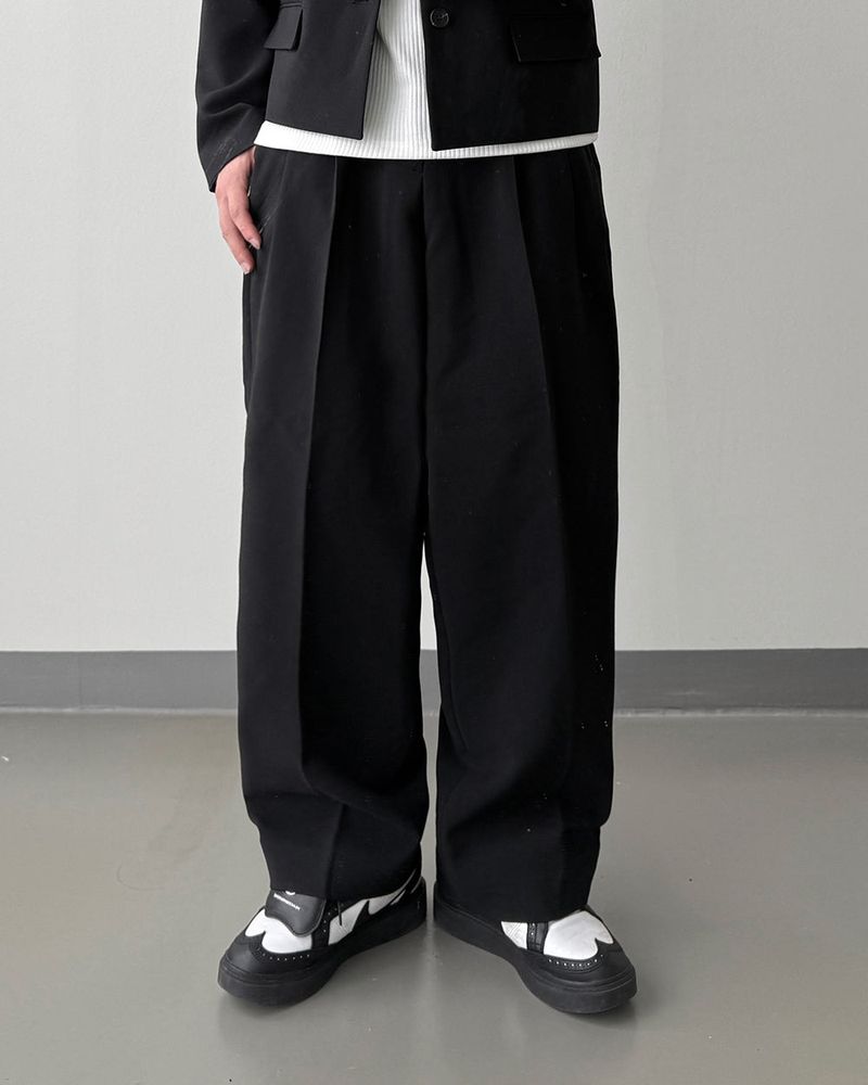 LUMI Back Banding Wide Slacks
