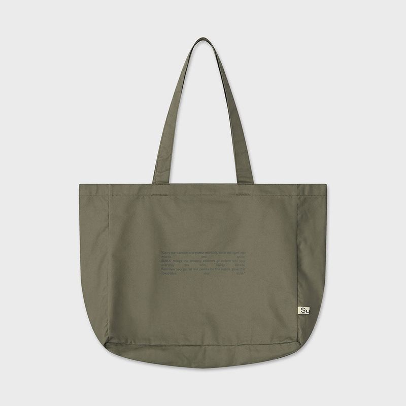 Sunlit（サンリット）の「Sunlit Lettering Eco Bag (Khaki)（Bags）」