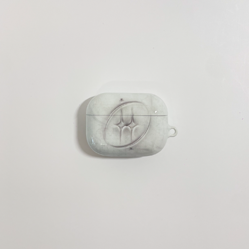 [MADE] grayish logo airpod case (glossy)