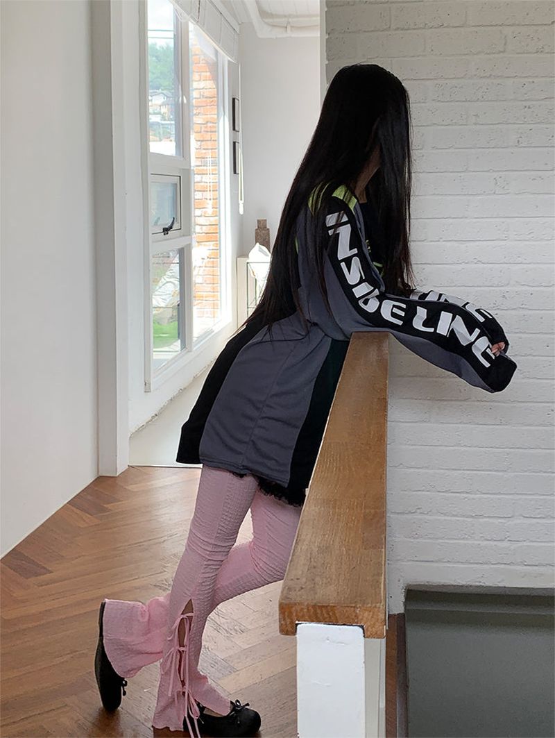 RIBBON BOOTCUT LEGGINGS (4COLOR)