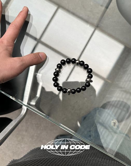 No.0138 skull bead bracelet