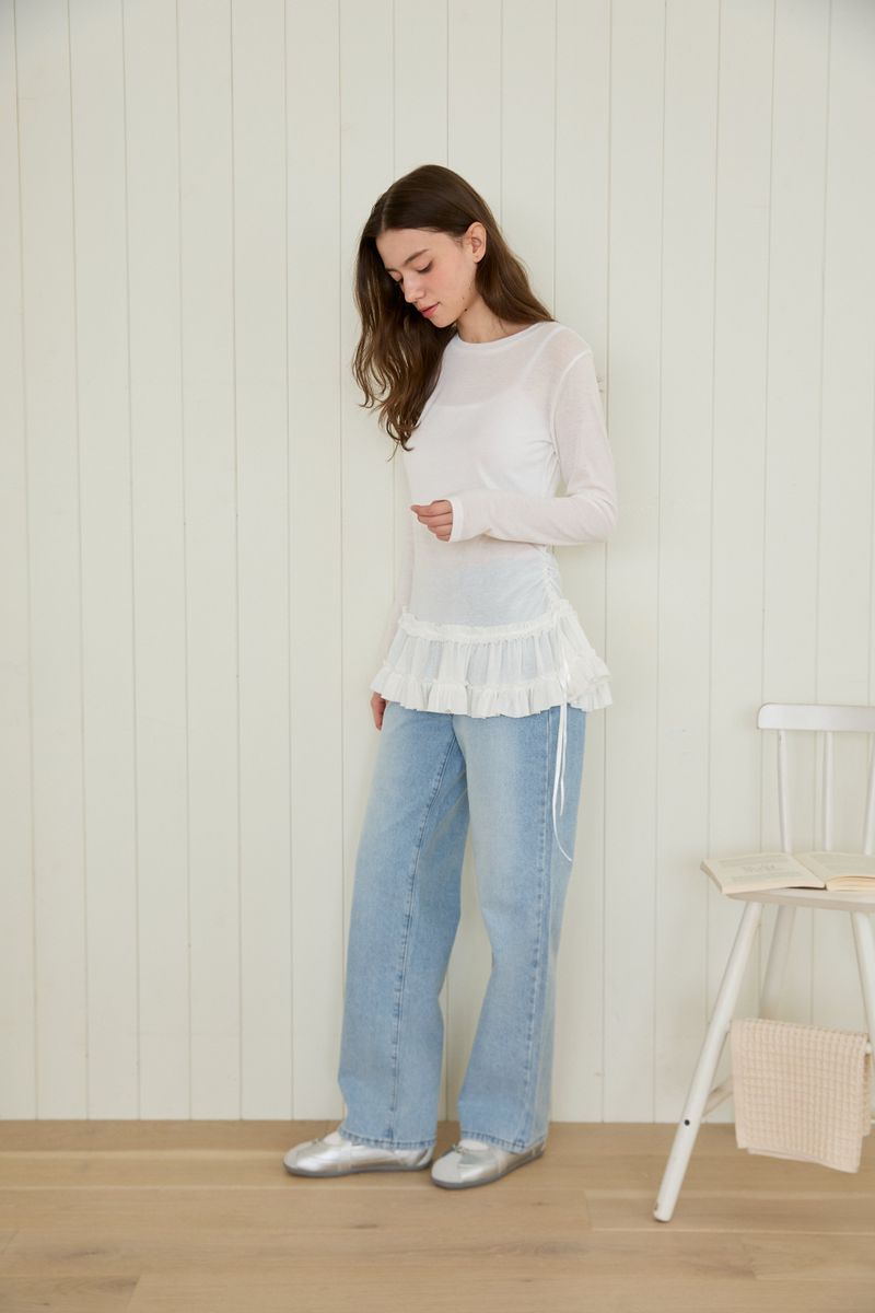 FLOW FRILL LAYERED TOP
