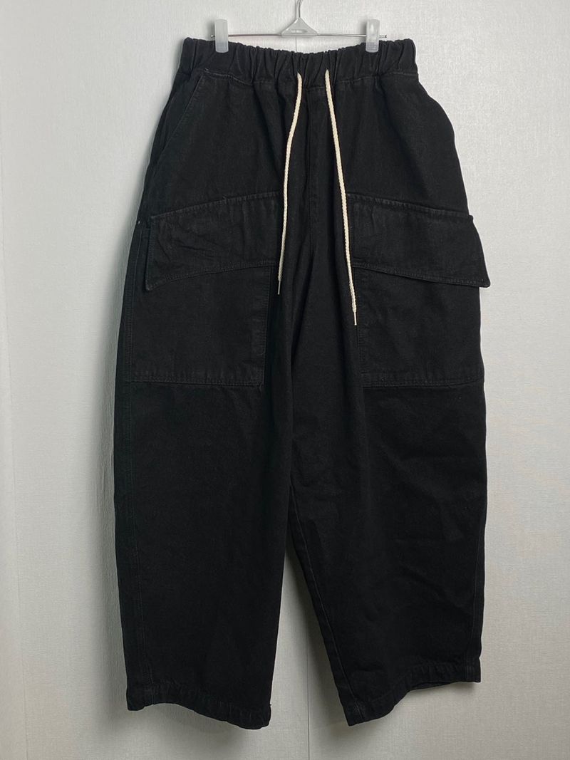 Two Pocket Balloon Big Denim Pants 2C