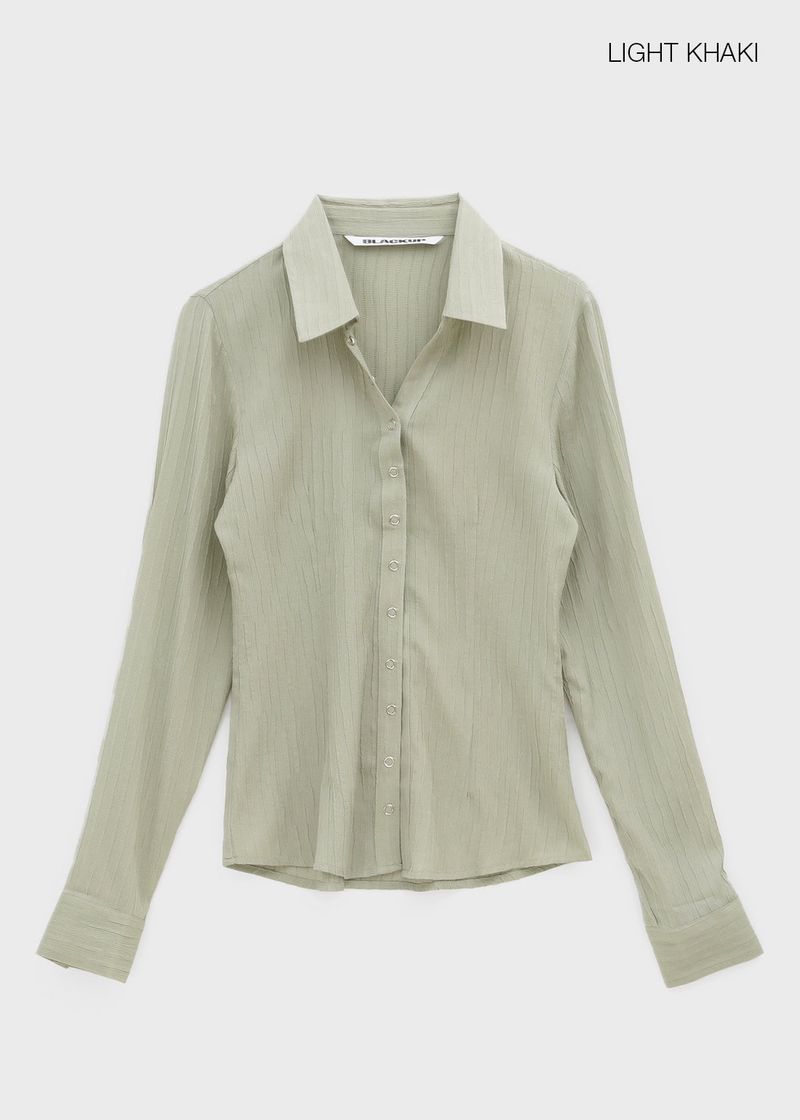 [MADE] Elsob Button Pleated Blouse