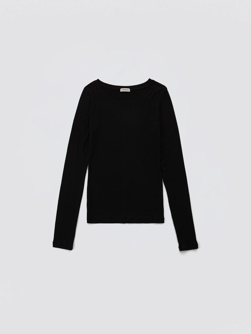 Tencel Long Sleeve Tee_Black