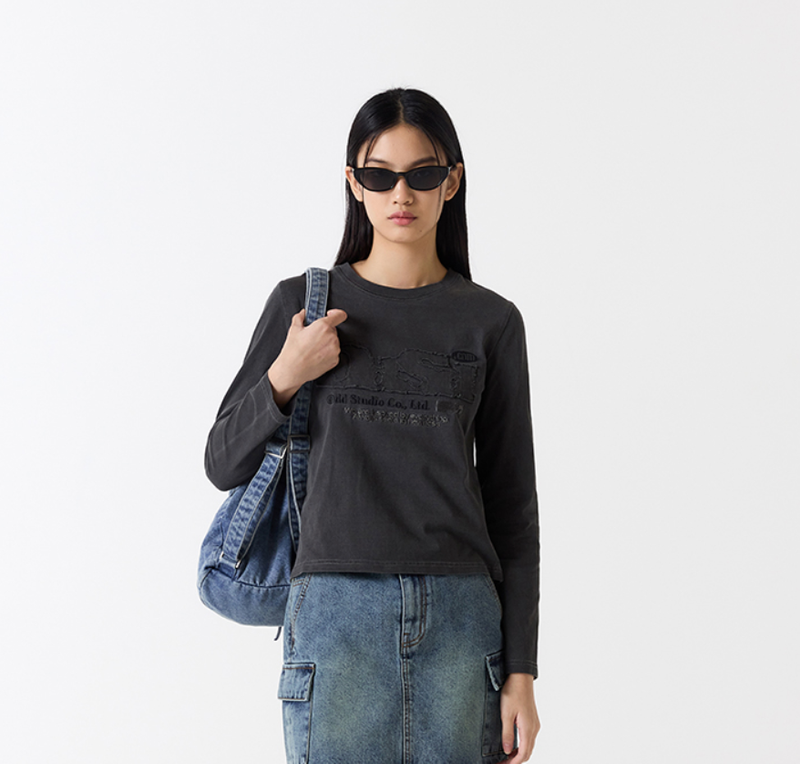 ODDSTUDIO（オッドスタジオ）の「ODSD-Pigment-Damage-Long-Sleeve (Regular Fit) - 6COLOR（Tops）」