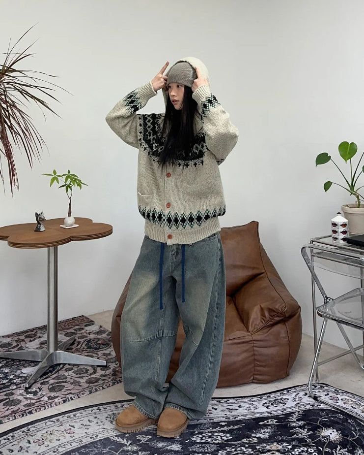 ラフカーブドウォッシュドデニムパンツ